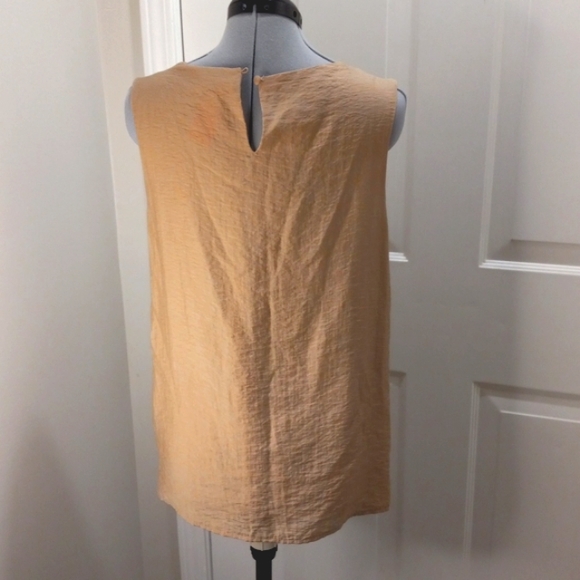 Coldwater Sz 10/12, Beige Tunic w/ pleated Front & Sequins - Picture 4 of 7